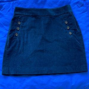 Banana Republic corduroy dark blue mini skirt